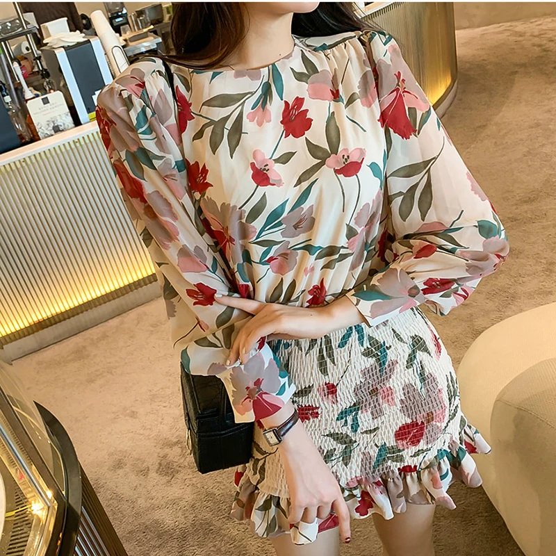 2019 женское Повседневное платье весна осень с цветочным принтом Bodycon Вечерние