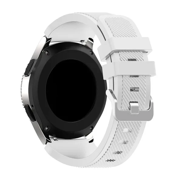 Белый Спортивный силиконовый ремешок для samsung Galaxy Watch, ремешок 46 мм, сменный браслет на запястье, ремешки для samsung gear S3, Классический/Frontier Band - Цвет ремешка: Белый
