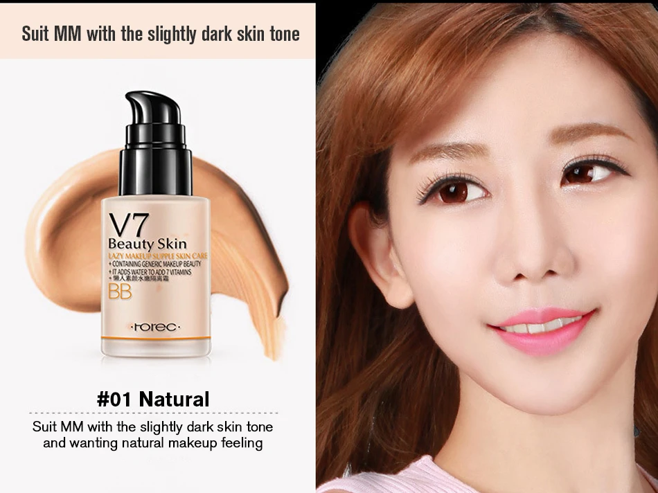 ROREC увлажняющий праймер для лица, макияж BBCream, мгновенный ластик для пор, праймер для гладкой кожи, улучшающий Праймер, основа, жидкий крем