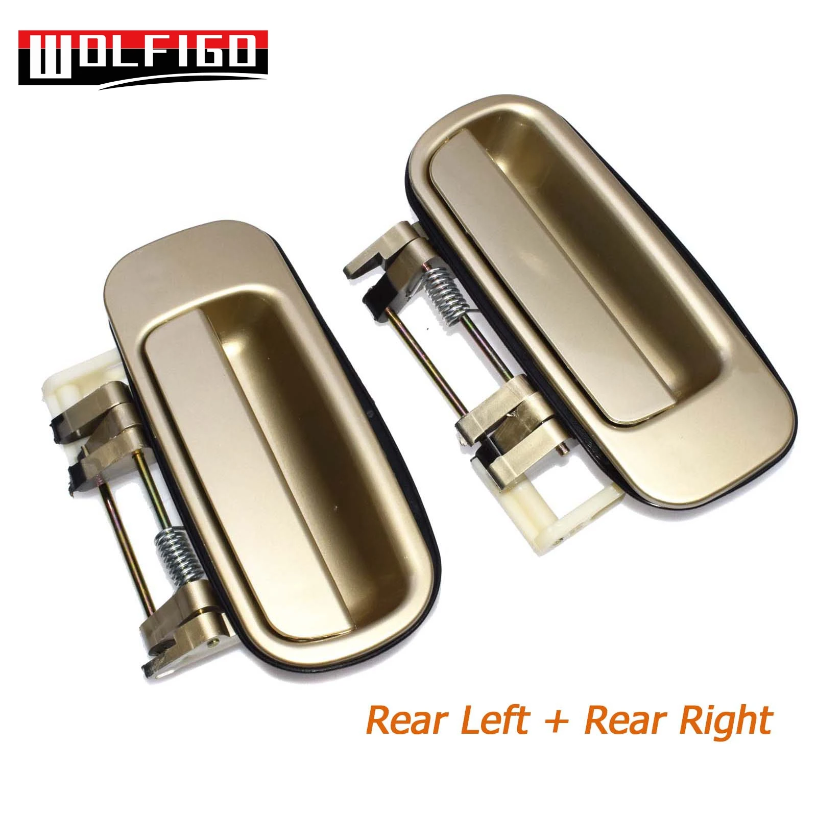 Rear Pair WOLFIGO новая 1 шт./2 шт./4 шт. бежевая наружная дверная ручка Передняя Задняя Левая Правая для 1992-96 Toyota Camry 69240-33010,69230-33010 - Цвет: Rear Pair