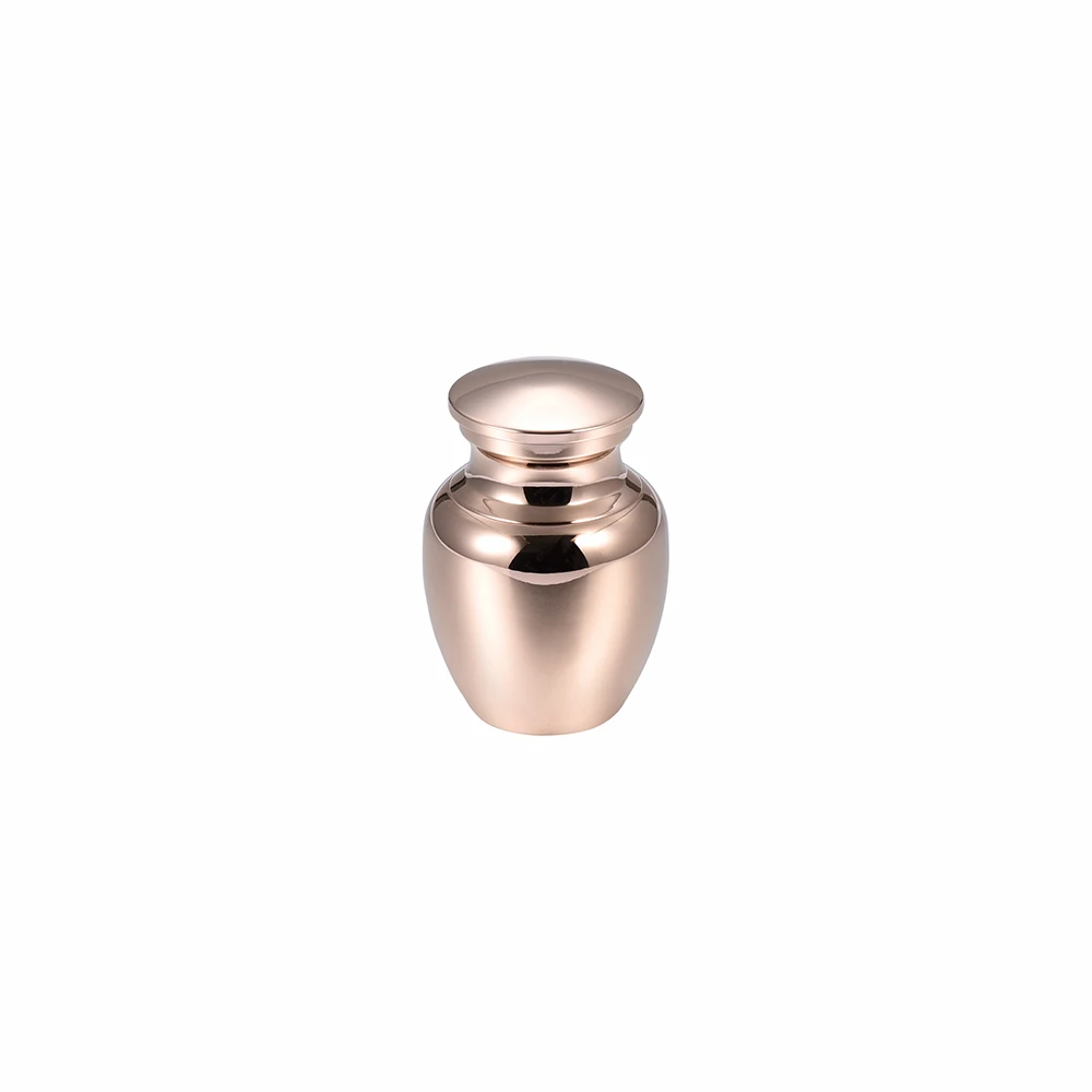 Rose Gold 6 цветов Мини Keepsake урна кремации ювелирные изделия для человеческого пепла урна из нержавеющий стали памятный ювелирные изделия урна прах питомца похорон шкатулка - Окраска металла: Rose Gold