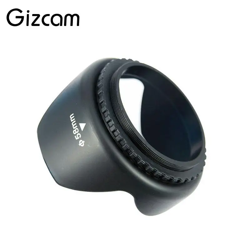 Gizcam 58 мм лепестковая Цветочная линза Резьбовая бленда крепление для Canon Nikon sony