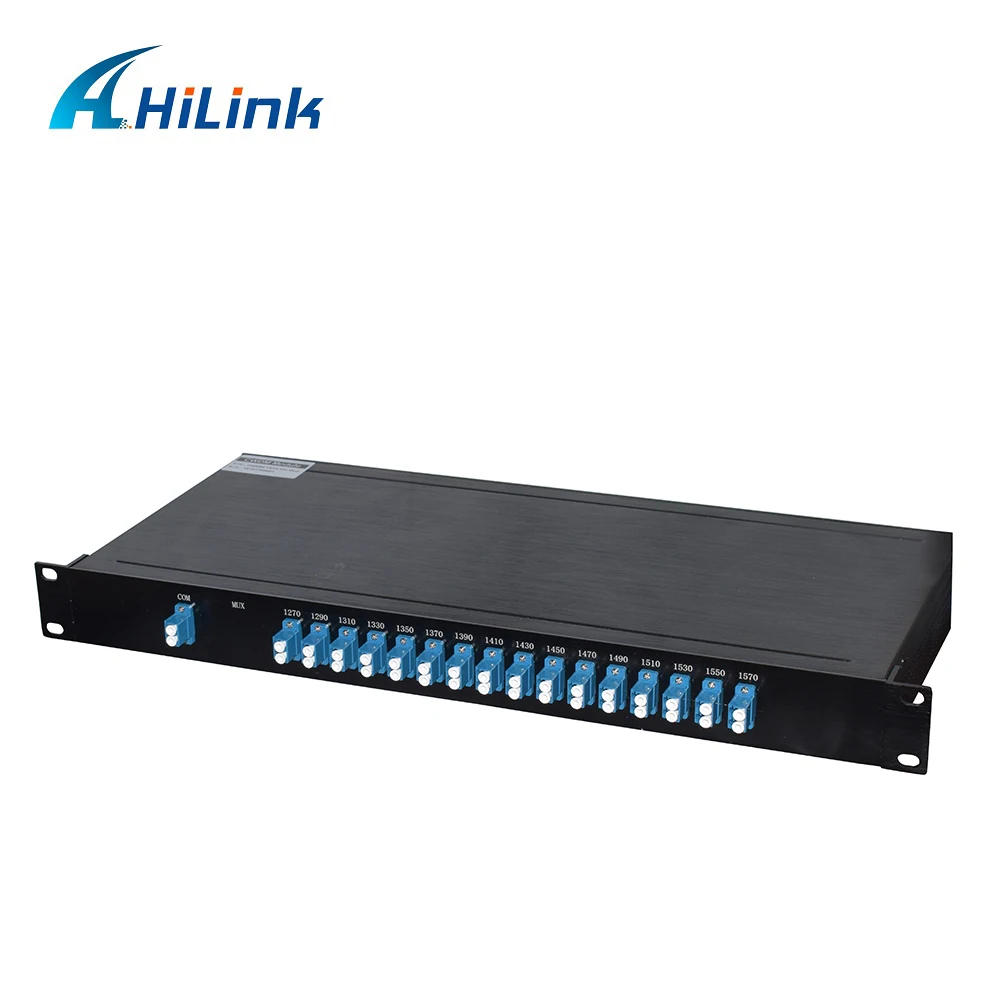 Волоконно-оптический одиночный волоконный 1270~ 1610nm 16 канальный CWDM MUX/DEMUX