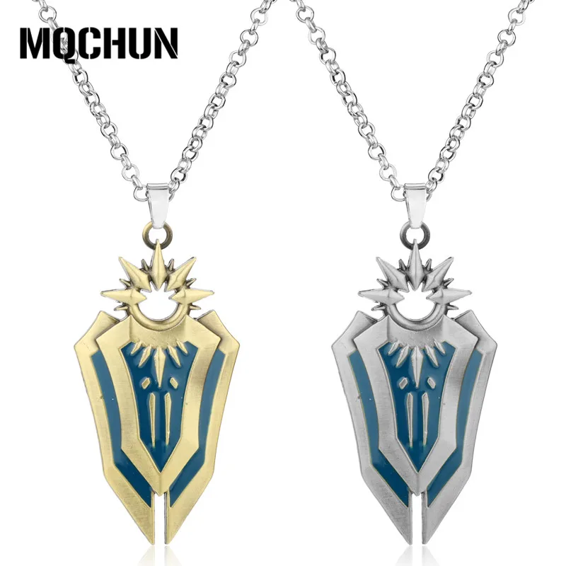 Металлическое ожерелье с игровой Лигой LOL Leona Золотая подвеска ювелирные изделия