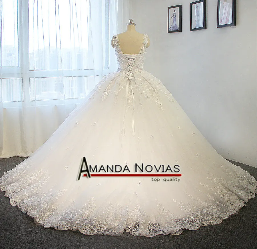 2019 Свадебное Платье Amanda Novias 100% реальное пышное свадебное платье принцессы