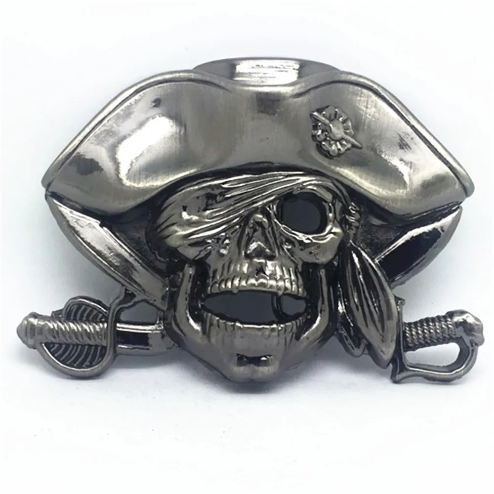 Американский оригинальный пират Череп индивидуальность модная металлическая