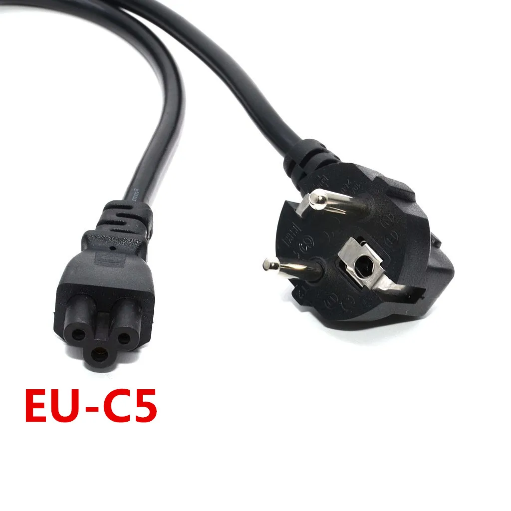 5ft C5 Cloverleaf привести к EU/US/AU/UK 2 3 Pin AC ЕС Plug Мощность кабельный ввод шнура монитор компьютера
