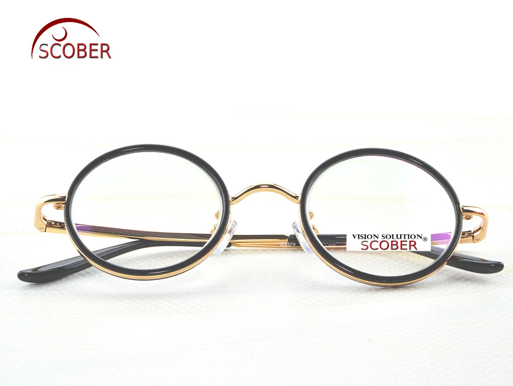 Коллекция 2019 года Scober = винтажные круглые очки 40s для чтения с антиотражающим