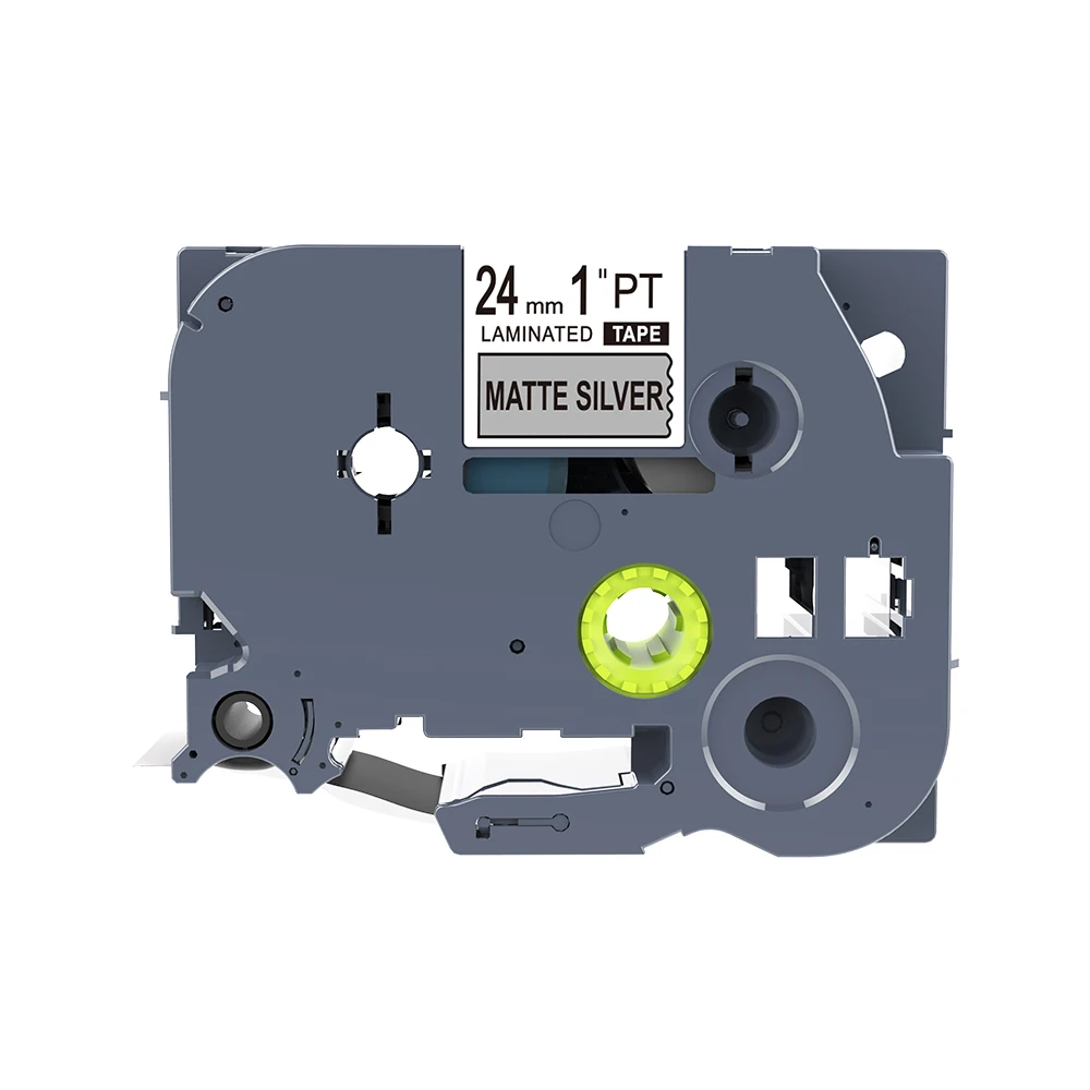 Black-Matte Silver 1 шт. PUTY 24 мм черный матовый серебристый TZe-M951 tzM951 TZ-M951 возможна печать на ленте для PT520 750 P700 D600 P-Touch принтер для печати этикеток - Цвет: Black-Matte Silver