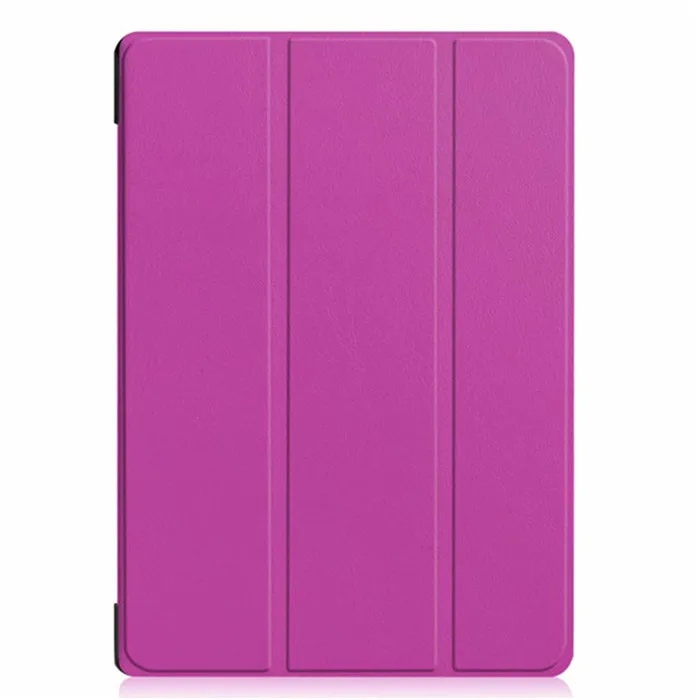 ka si te-purple Чехол из окрашенной кожи на магните в 3 сложения для планшета lenovo Tab E10 X104(), чехол для планшета lenovo Tab E 10X104 - Цвет: ka si te-purple