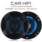 3-полосный автомобильный коаксиальный гудок, 6,5 дюйма, 180 Вт, Полнодиапазонный звук, стерео, Hi-Fi Динамики, неразрушающая установка