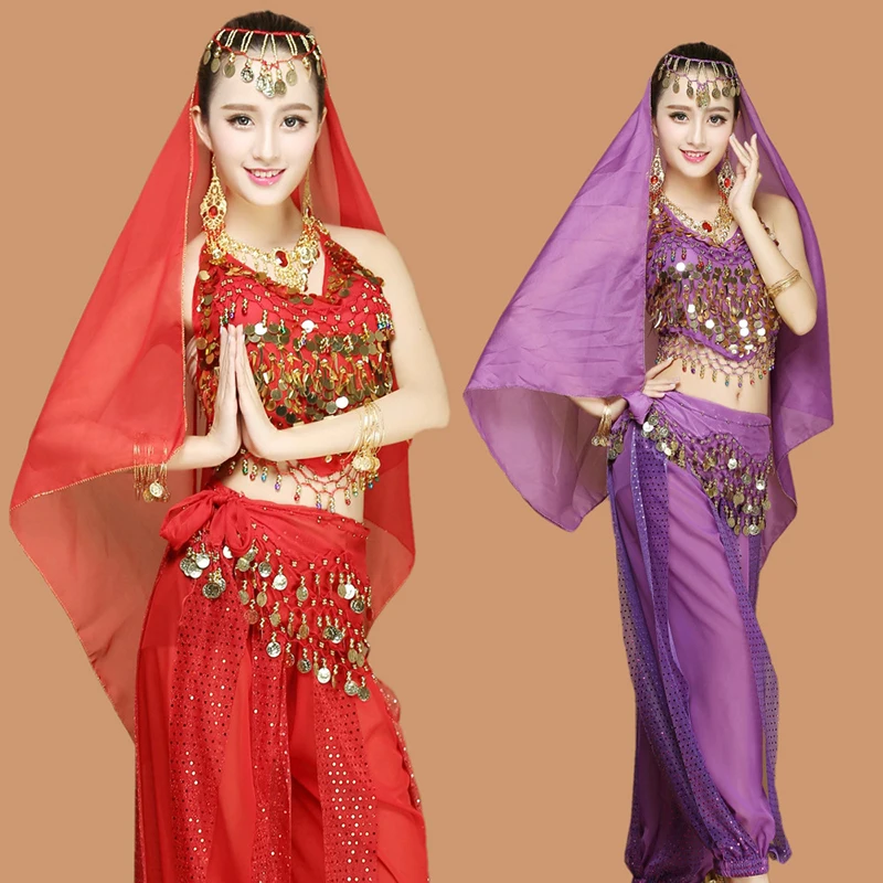 Костюм для танца живота с бахромой и блестками женщин|Танец живота| |