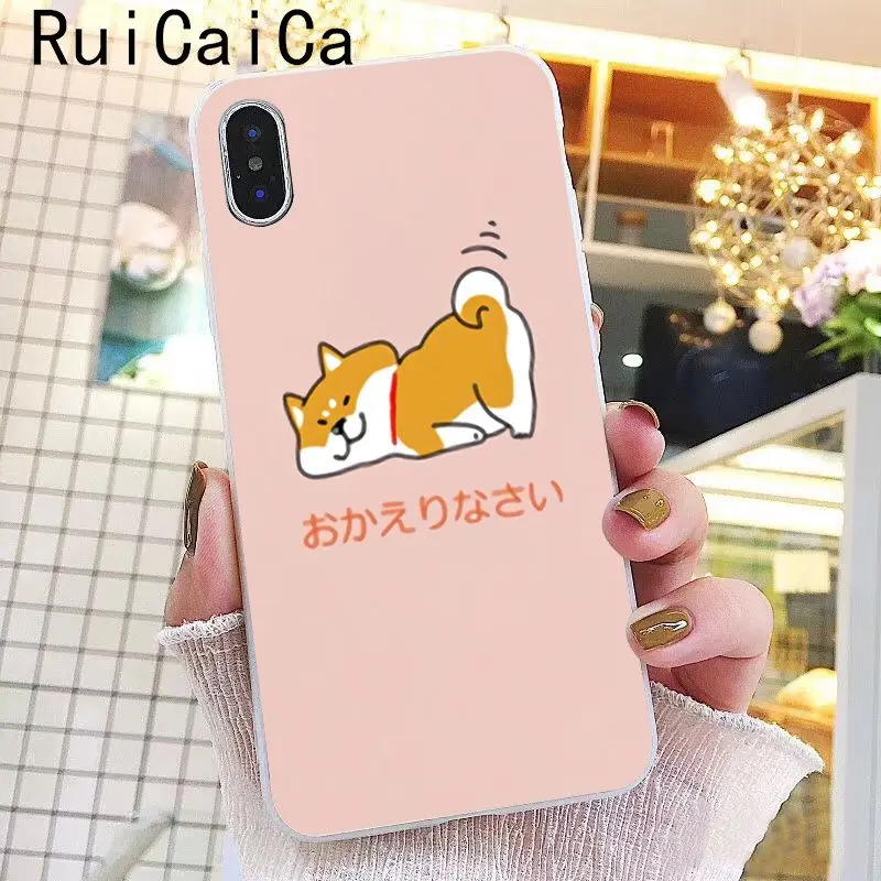 A5 Ruicaica Модный милый мультфильм Шиба ину собака на заказ фото мягкий чехол для телефона для iPhone 8 7 6 6S Plus 5 5S SE XR X XS MAX 10 чехол - Цвет: A5