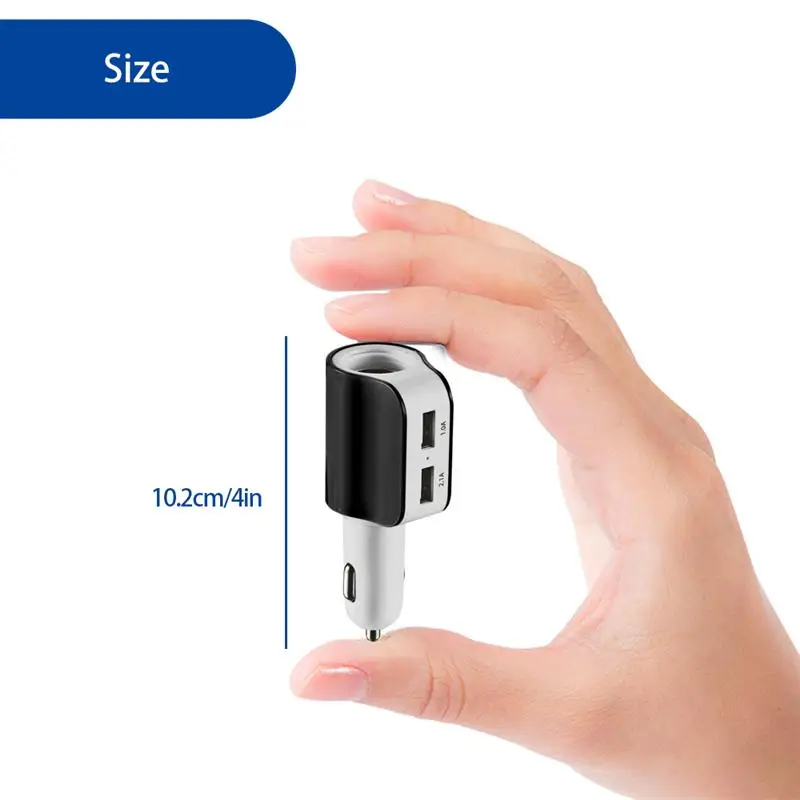 Onever 5 V/3.1A 2 Переходник USB для зарядки в машине с гнездом прикуривателя iPhone 8/8 Plus/X/7