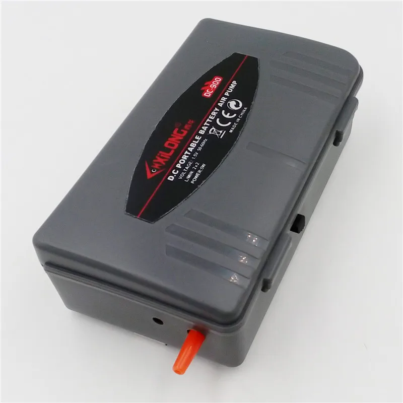 Аквариумный воздушный насос 1 5 V Батарея работает тихо Управление с одиночным