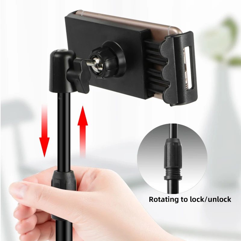 New Tabletop Mounts Stands with Holder for iPad Tablets iPhone Samsung Huawei Xiaomi Mobile Phones Tripod for Video Bloggers
