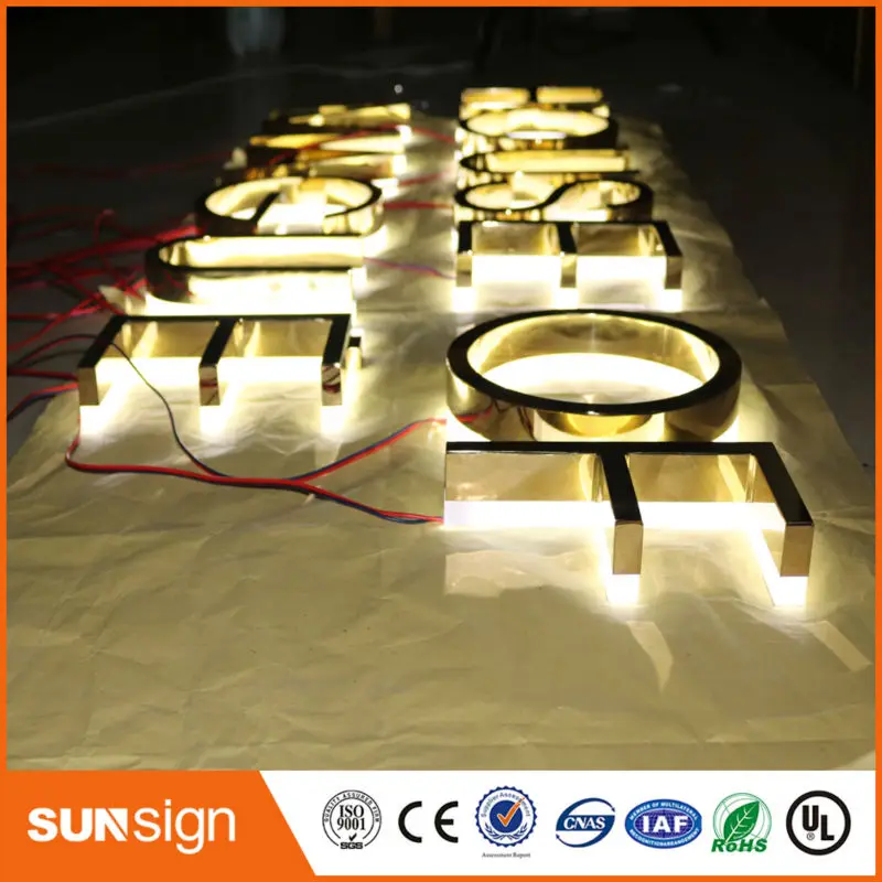 Детектор металла золота со светодиодной подсветкой буквы с каналов|led letters|led backlit
