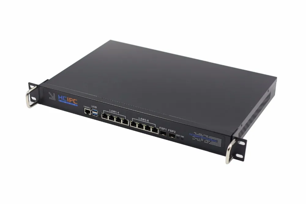 HCiPC B204-2 HCL-SC1037-8L2FSPB, Barebone, C1037U 82583V 8LAN+ 2FSP 1U система брандмауэра, 8LAN материнская плата, 1U 8LAN сетевой маршрутизатор