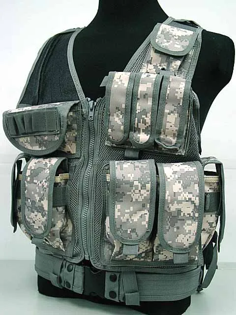 

Deluxe Molle Mesh Vest Tactical Combat Molle Plate Paintball Carrier Airsoft Military Vest