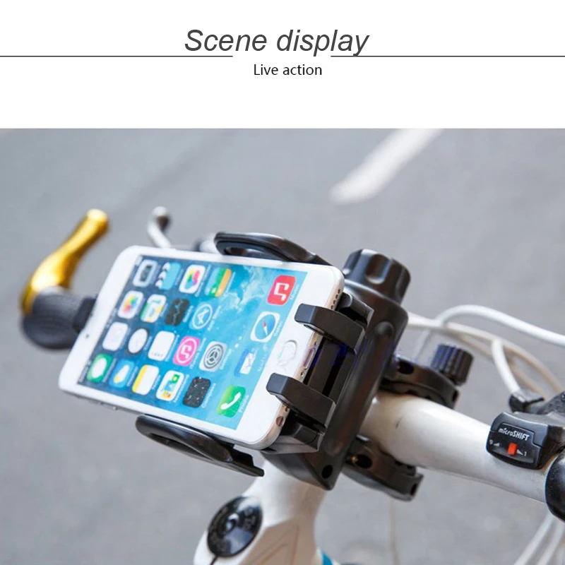 

ESVNE Mobile phone Mount bicycle motorcycle phone holder Universal 360 Rotation bike phone holder support cellular phone moto