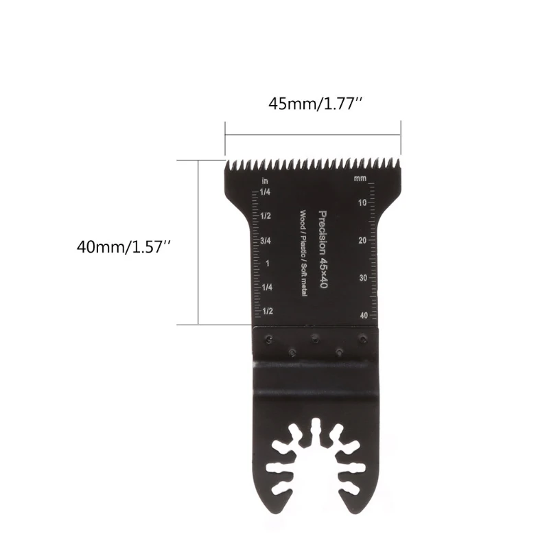 

1 pc 45mm Quick Release HCS Black Oscillating Multitool Japanese Teeth Saw Blade