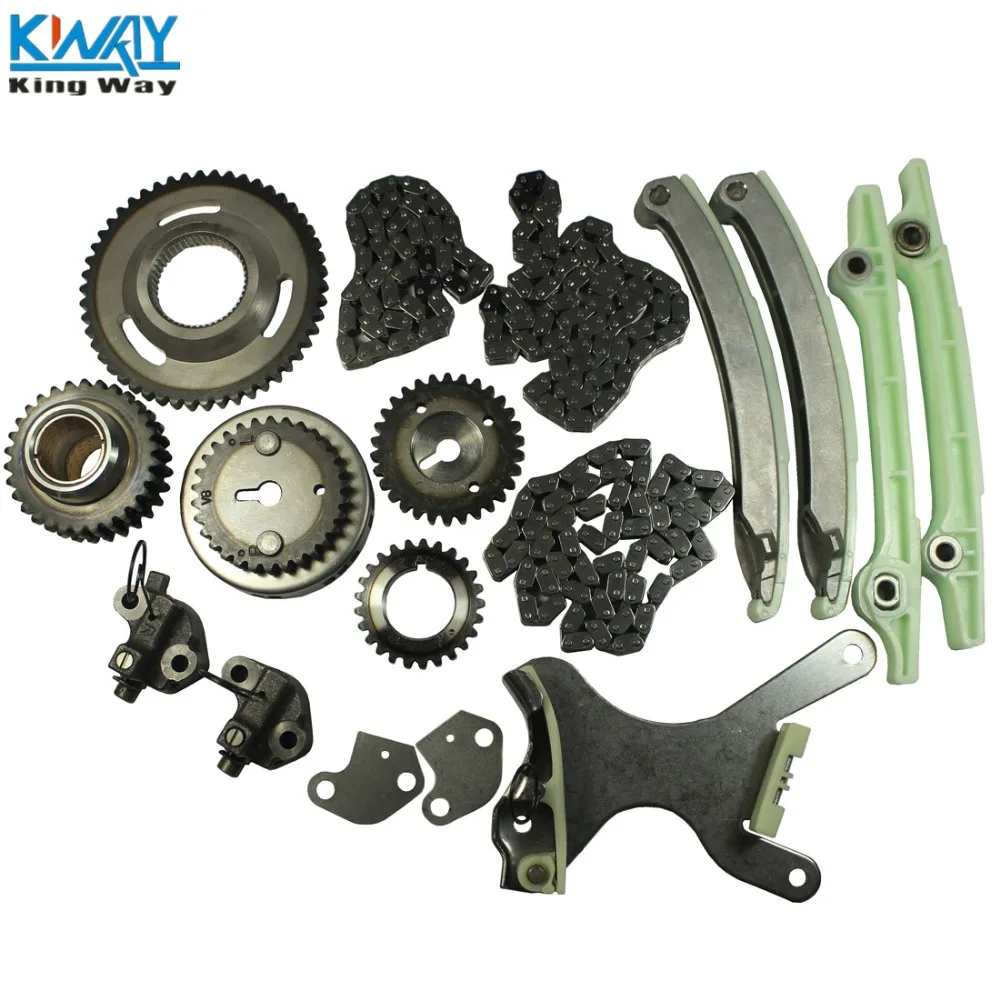 Бесплатная доставка комплект цепи ГРМ King Way для 99 04 Dodge Durango Jeep Grand Cherokee 4 7 л без