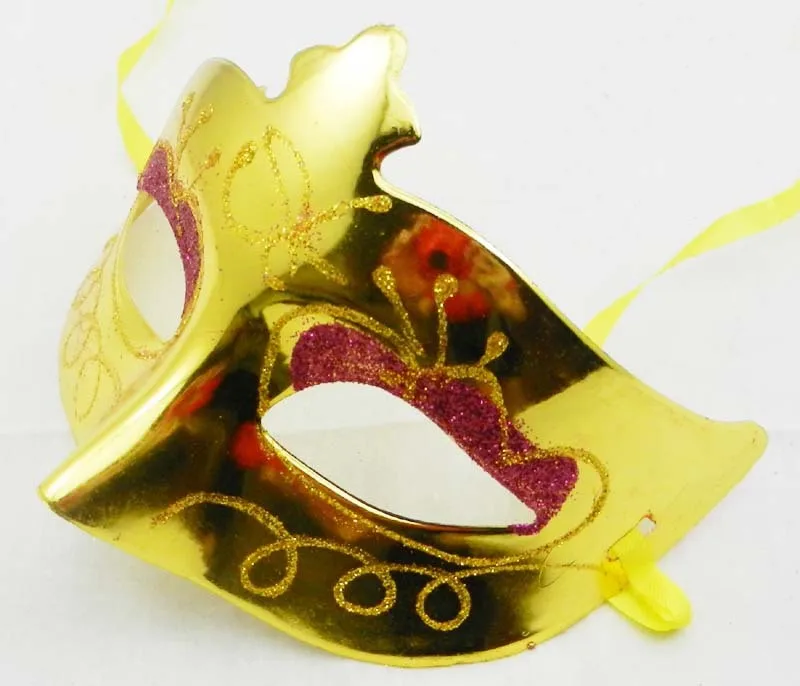 10 шт. гальваническое покрытие цветной рисунок или узор маска для красоты глаз