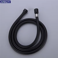 1 5m pvc flexible shower hose 360 degree winding preventing explosion proof pipes bathroom shower set accessories silver black