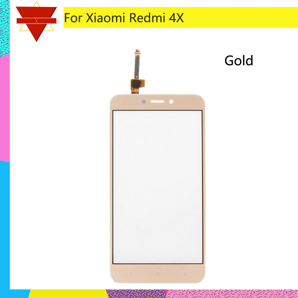 Redmi 4X Передняя панель 5," для Xiaomi Redmi 4X Redmi4X сенсорный экран сенсор ЖК-дисплей дигитайзер Переднее внешнее стекло