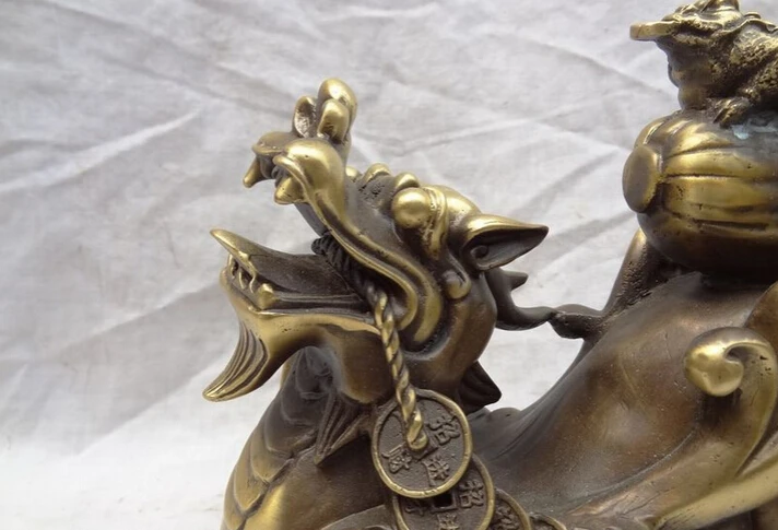 Быстрая доставка USPS в США S1355 10 дюймов китайская статуя из чистой глины единорог