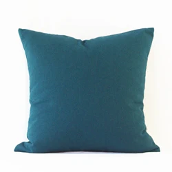 teal Essie Home 13 цветов каменная промытая хлопковая полиэфирная наволочка из парусины наволочка для дивана стула - Цвет: teal