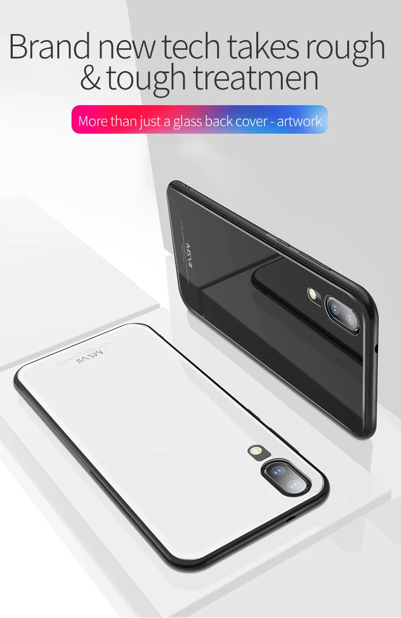 MSVII зеркальная стеклянная крышка huawei P10 P20 P30 чехол Coque huawei P20 P30 Pro P10 Plus чехол силиконовая рамка Крышка P10 P20 P30 Lite