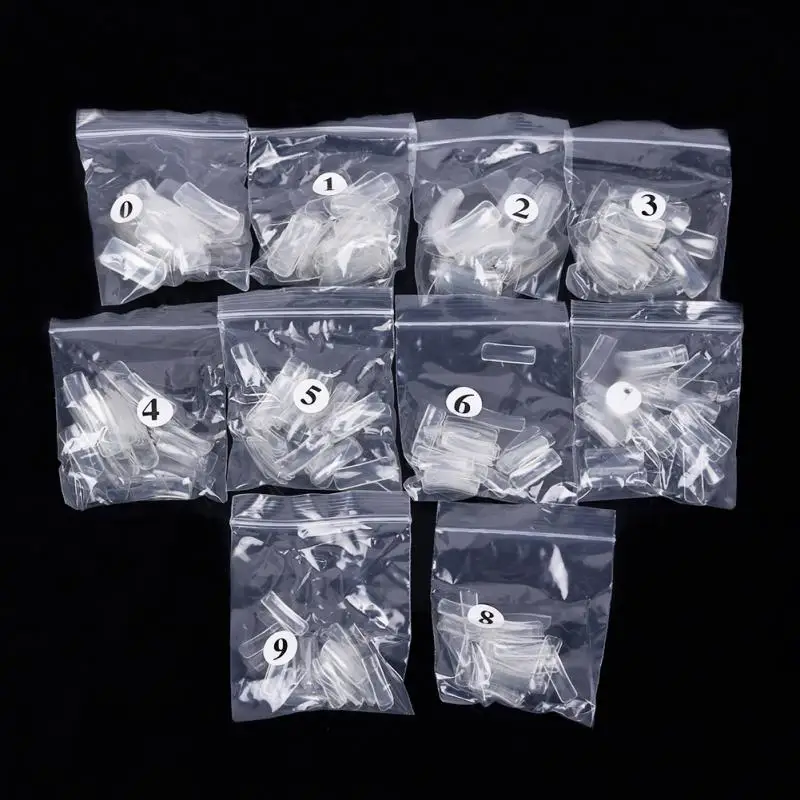 500 pcs Hot Fashion Women Lady Clear Media False Acrylic Artificial Nail Art Tips | Красота и здоровье