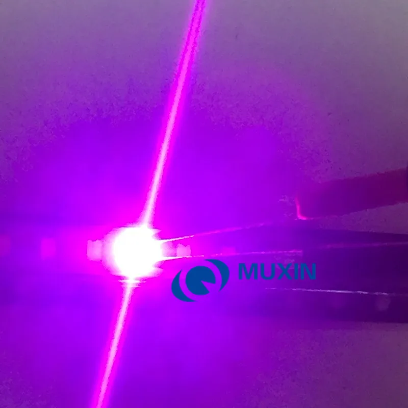 500pcs 0603 (1608) Purple UV LED Chip 20mA Surface Mount SMD Diode Ultraviolet 395nm - 400nm Light Emitting Lamp | Лампы и освещение