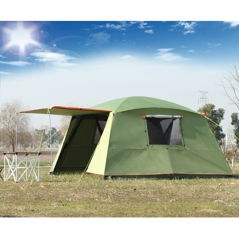 Günstig Regendicht Doppel Schicht Im Freien Sonnenschutz 4 Ecken Garten Arbor/Multiplayer Party Camping Zelt/Markise Shelter Anti -moskito
