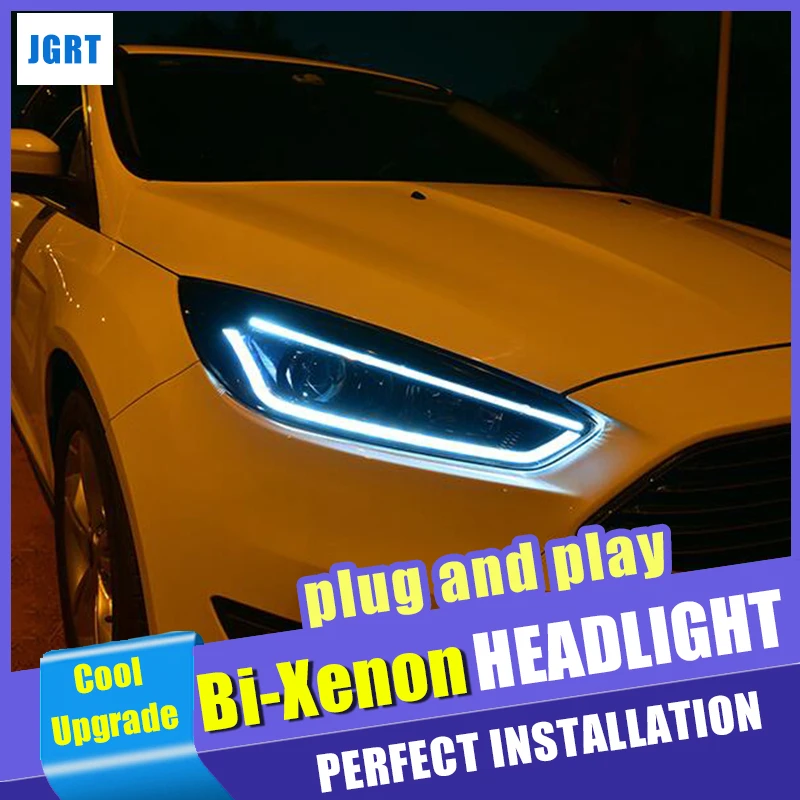 Новый дизайн для головных ламп ford focus 2015 2018 комплект биксеноновых линз