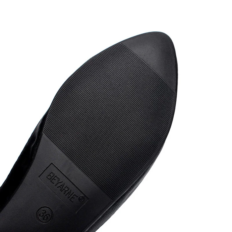 Женские туфли на плоской подошве без застежки с острым носком | Обувь