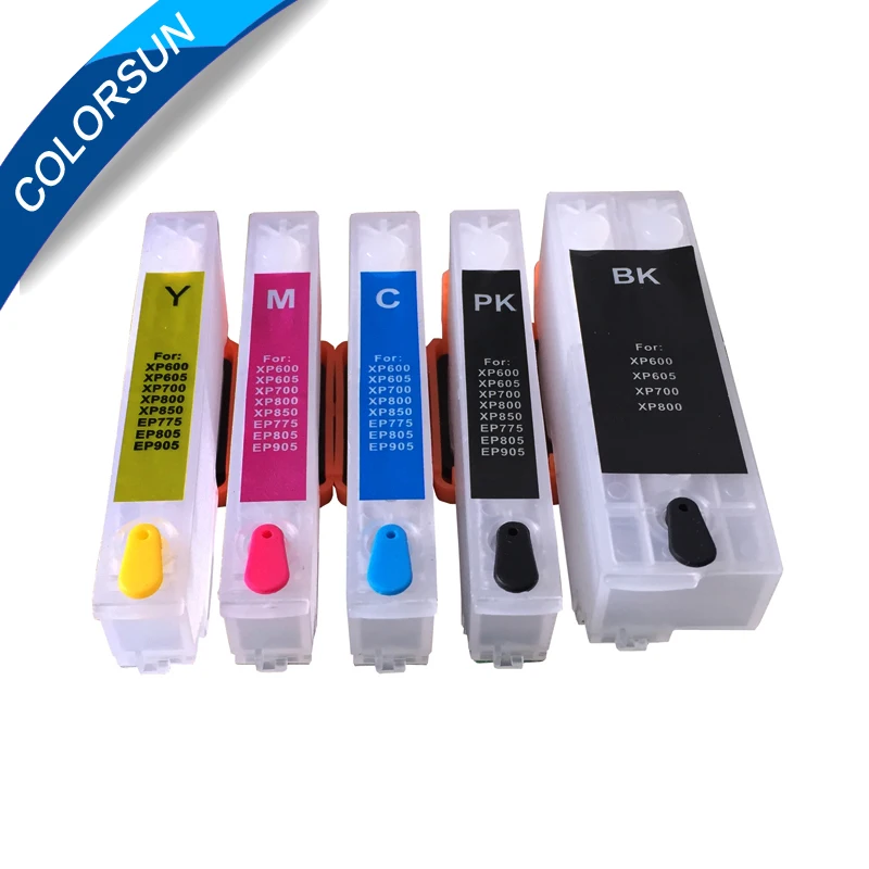 5 шт. картриджи для принтера Epson XP600 XP700 XP800 XP510 XP615 XP610 XP605 xp820 XP520 | Компьютеры и офис