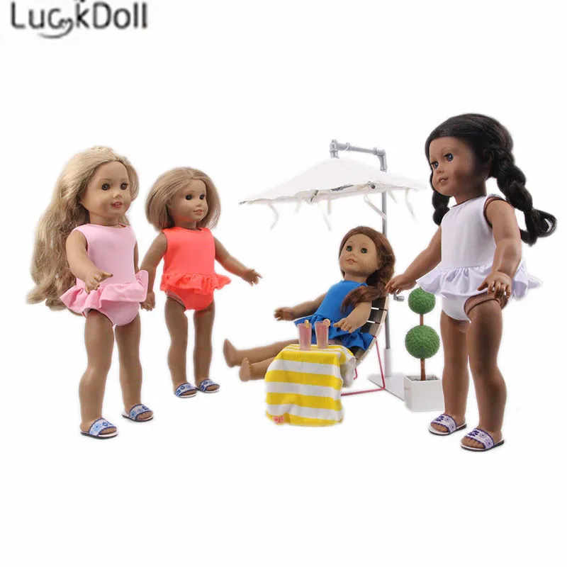 Купальник пляжный LUCKDOLL 18 дюймов 43 см|Куклы| |