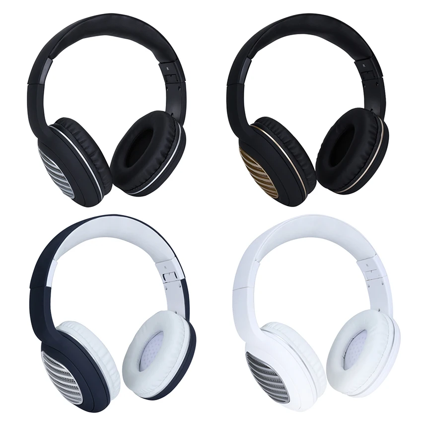 Беспроводные наушники Bluetooth гарнитура складные регулируемые с микрофоном для ПК
