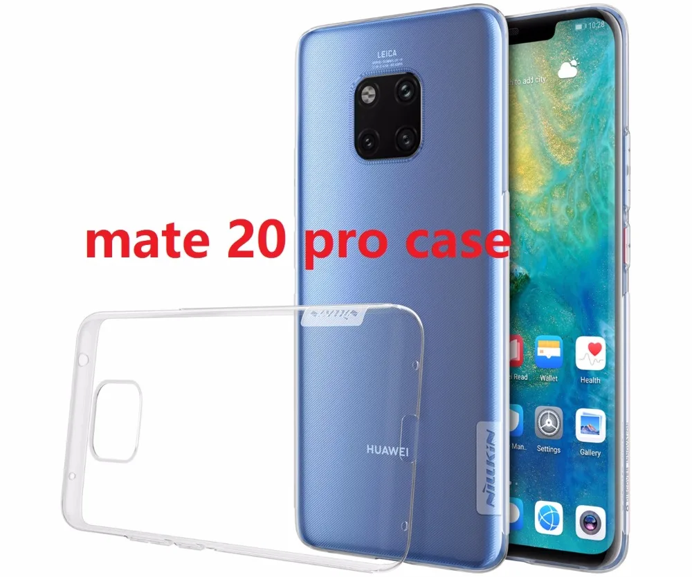 Оригинальный чехол для Huawei mate 20 pro NILLKIN Nature ультратонкий прозрачный силиконовый