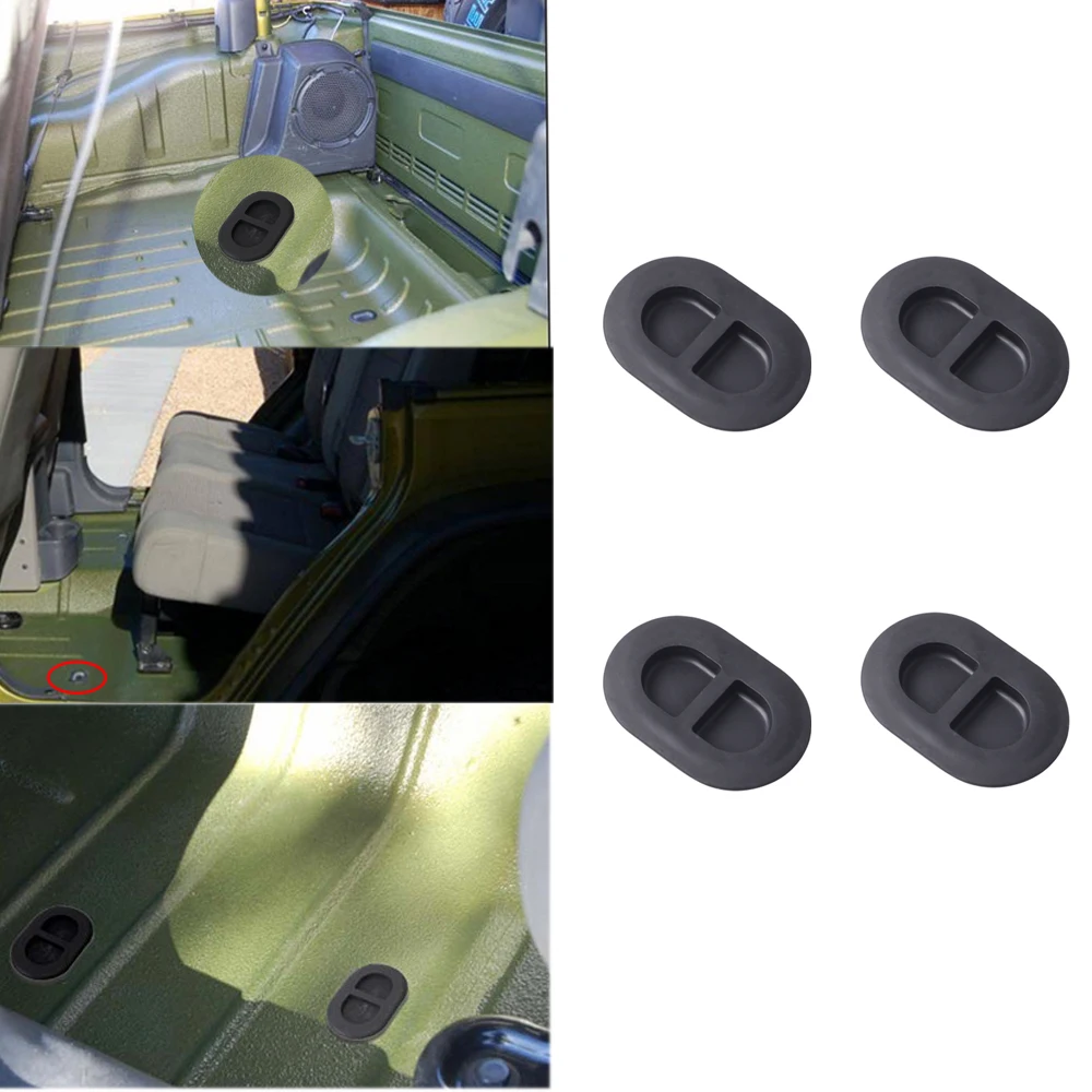4 упаковки для Jeep Wrangler JK задняя напольная сковорода заглушка для тела 55397226AA подходит