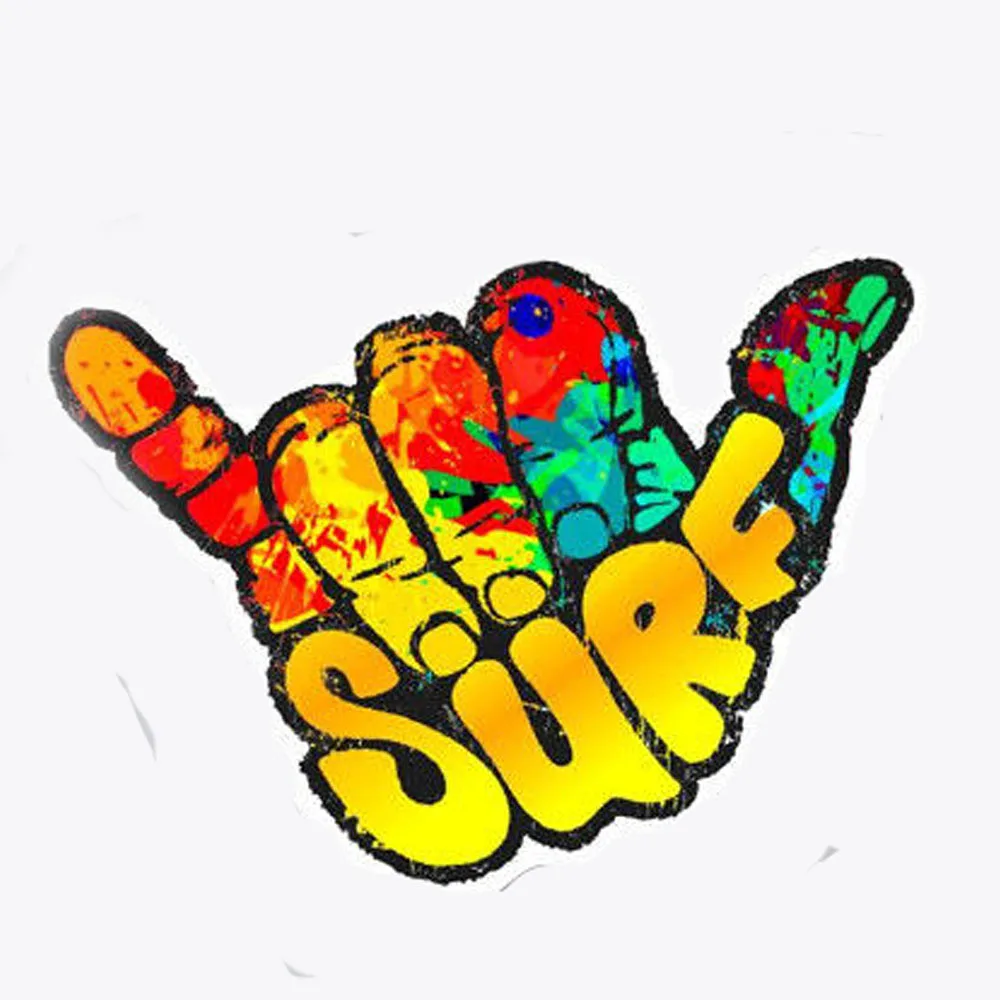 Автомобильный Декор Ручной свисающий свободные Surf виниловая наклейка бампера