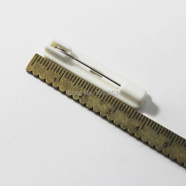 Бейдж с белым нижним штифтом длина 31 мм 1000 шт./лот оптовая цена