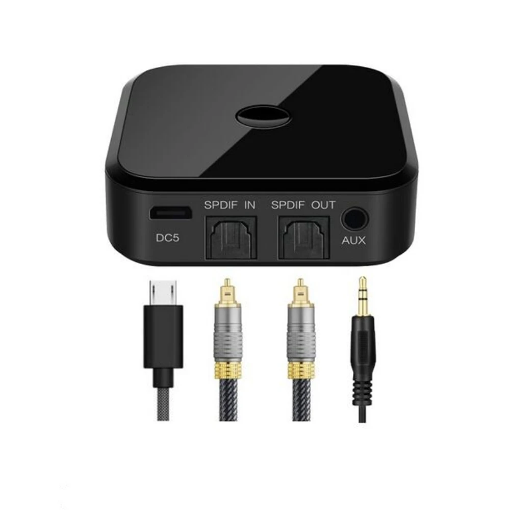

Dual Link Bluetooth 5.0 CSR8670 Aptx low latency 3.5mm SPDIF Home Audio TV Transmitter Receiver Wireless music Adapter