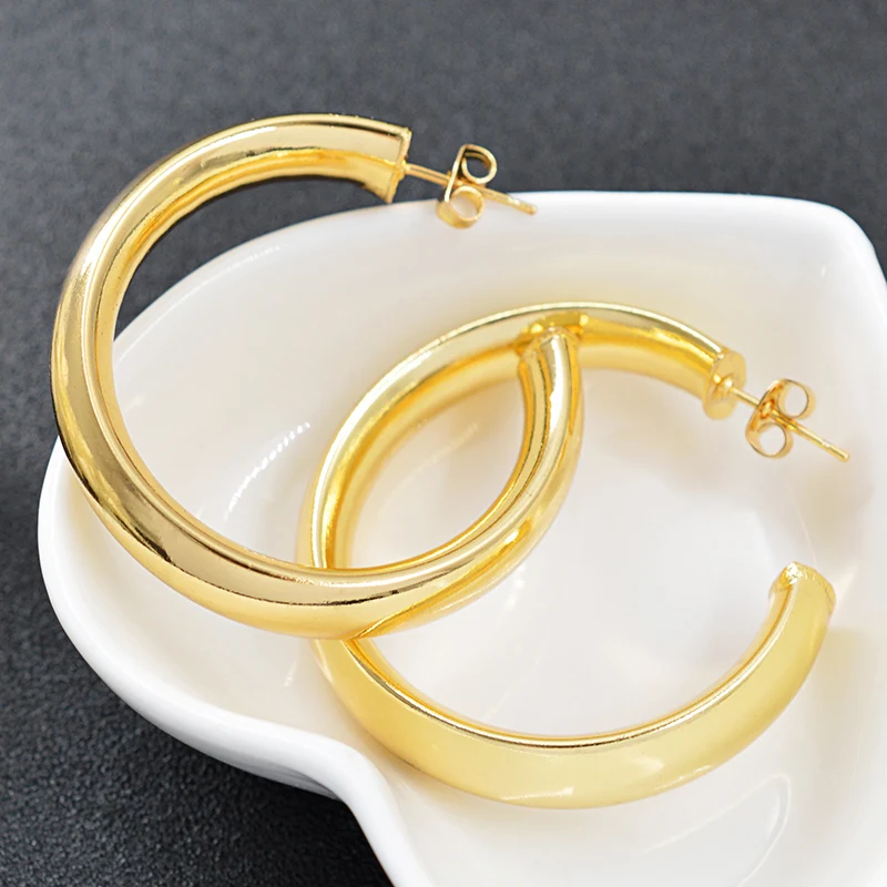 ZEA Dear Jewelry классические большие круглые серьги для женщин Дубай стильные