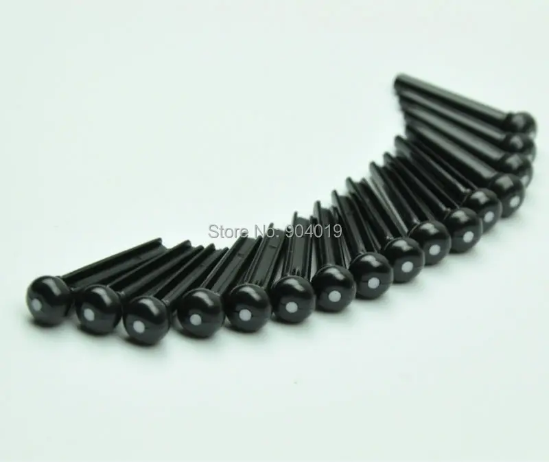 

Lots of 100pcs Universal Acoustic Guitar Bridge Pins Plastic Black