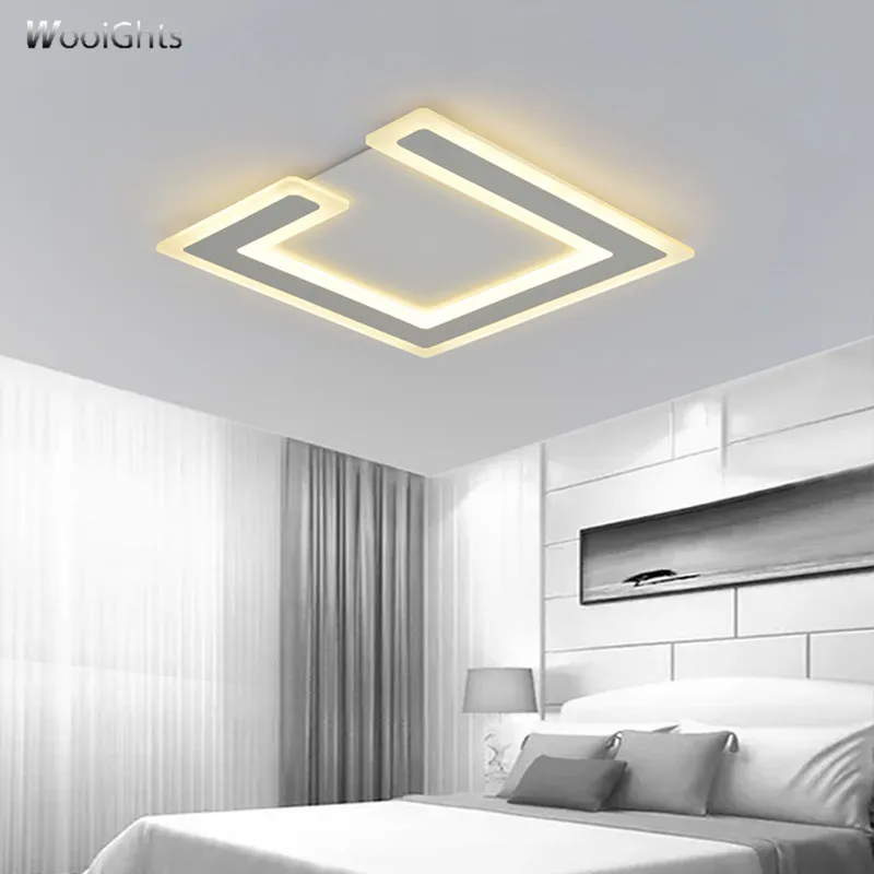 Wooights современные светодиодные потолочные лампы для гостиной спальни Abajur Luminarias lustre de plafond 110В 220В