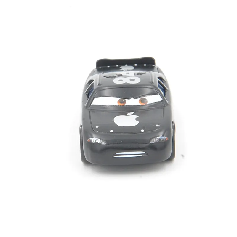 Disney Pixar Cars Lightning Mcqueen No.84 черное яблоко 1:55 литье под давлением металлическая