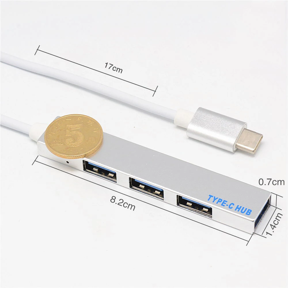 USB3.1 Тип C Lightning to USB 4 Порты и разъёмы концентратор адаптер Мощность QC зарядки